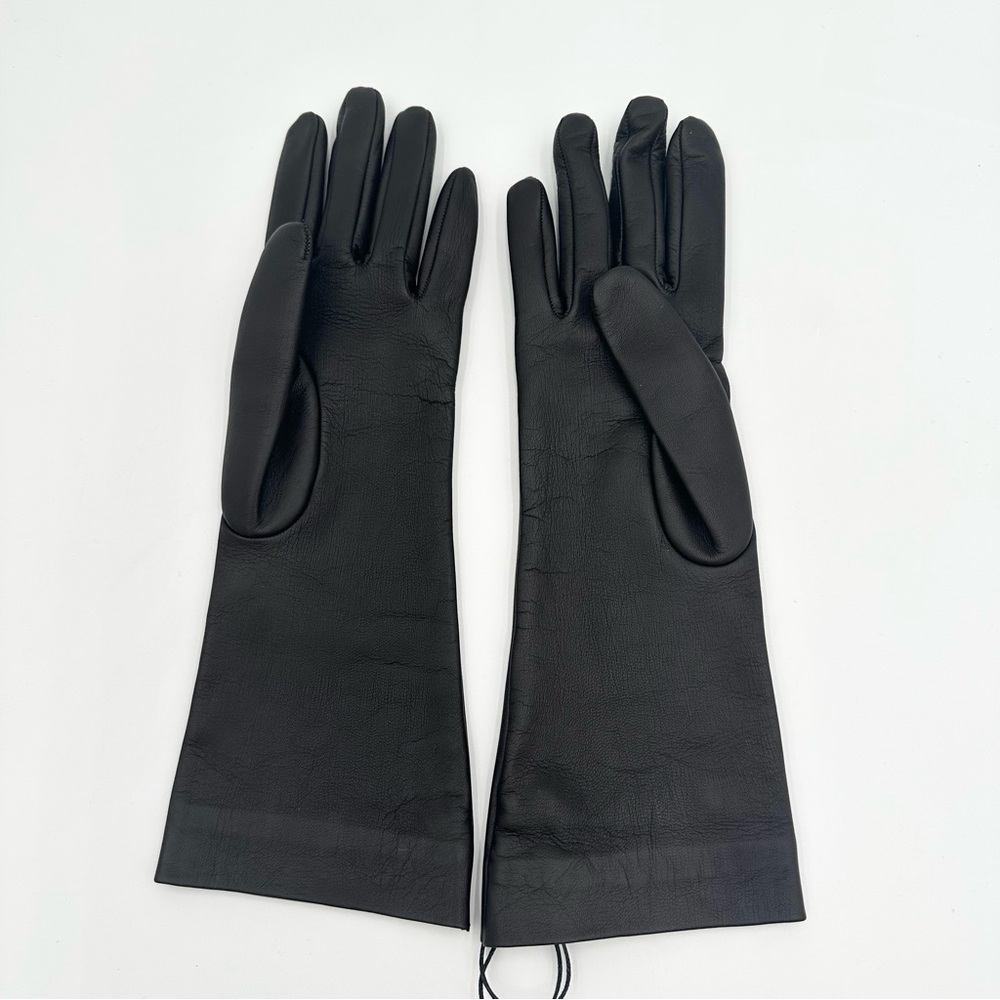 Saint Laurent Leather Long Gloves - Picture 4 of 8